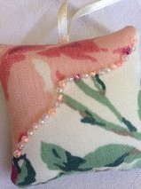 pink puffy pillow gift tag