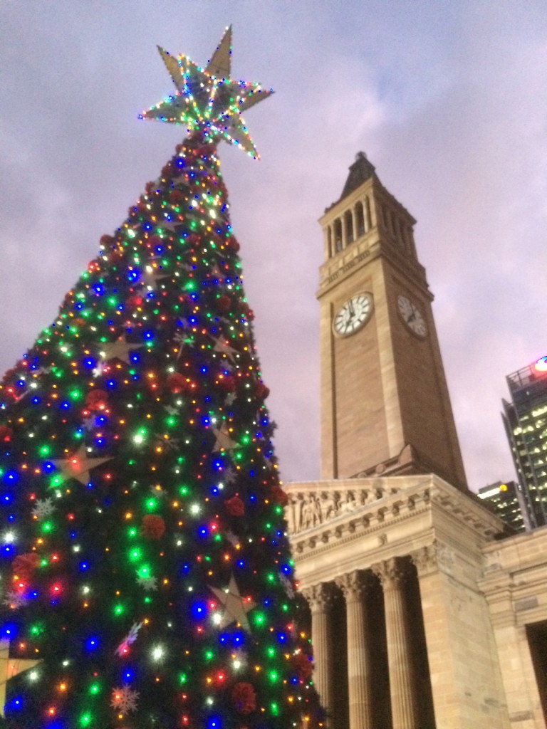King George Square Christmas Tree and City Hall