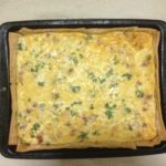 Party Size Carmelized Onion And Bacon Quiche