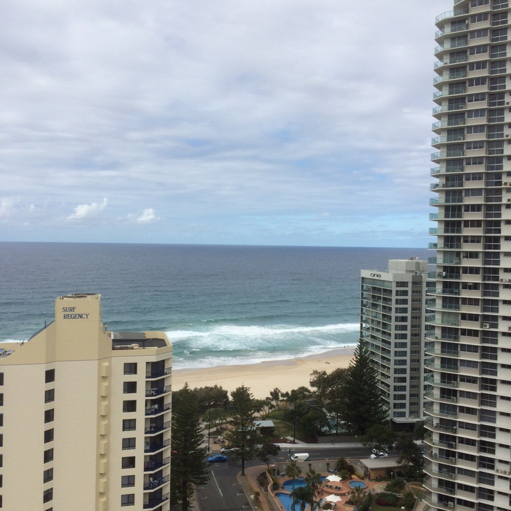 View from level 18 Mantra Legends Gold Coast