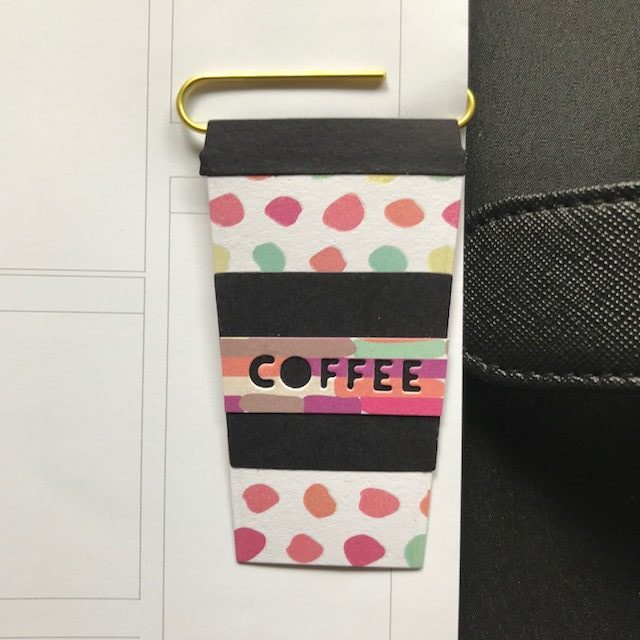 Colourful planner coffee clip