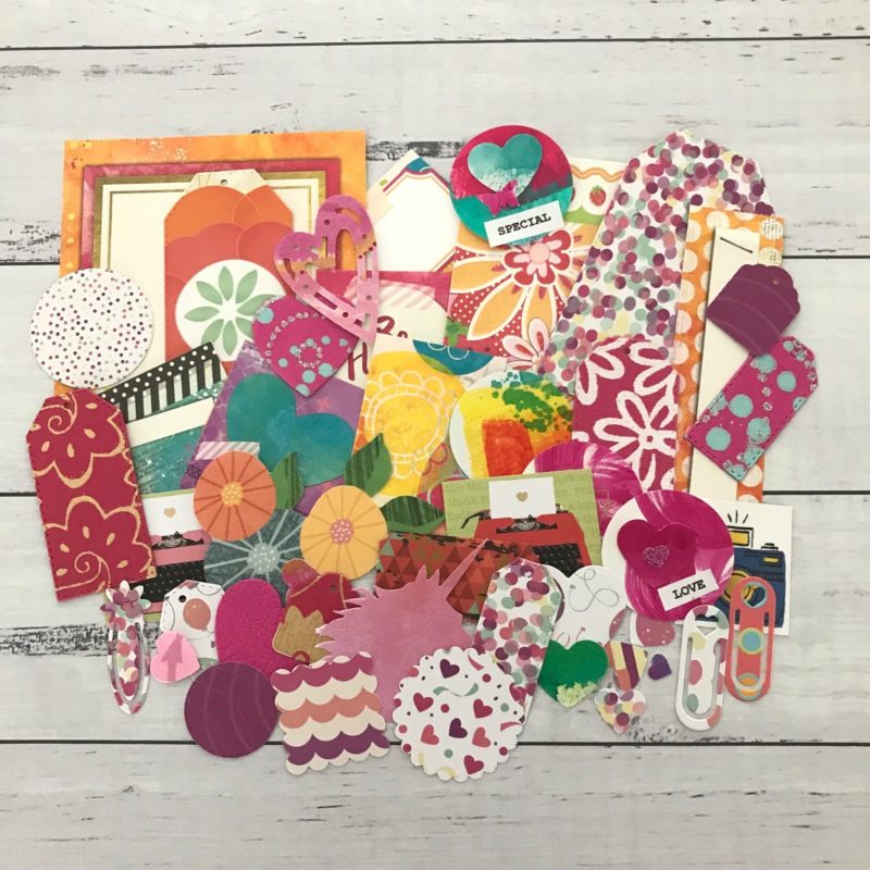 bright coloured diecut paper decoration pack