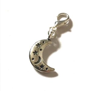 silver moon planner charm